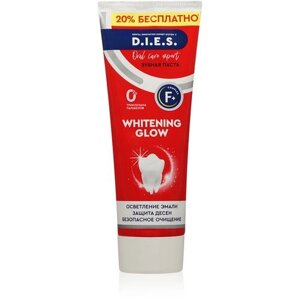 Зубная паста D. I. E. S. отбеливающая, Whitening Glow, 295 г.