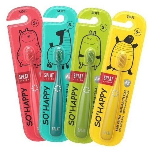 Зубная щётка для детей Splat Junior Soft, цвет микс