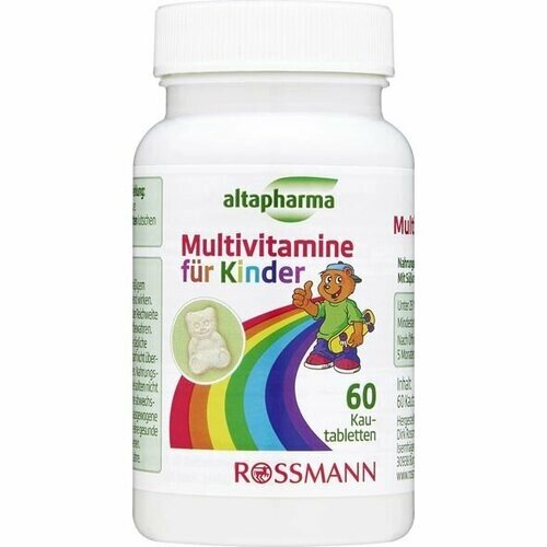 Altapharma Мультивитамины, медвежата фруктовые жевательные, 60 штук