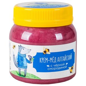 Алтайский Крем-мед с черной смородиной, 300 гр.