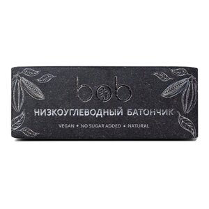 Батончик шоколадно-ореховый низкоуглеводный bob chocolate 50 г