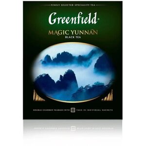 Чай черный Greenfield Magic Yunnan в пакетиках, 100 пак.