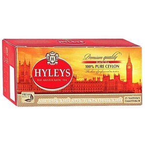Чай черный Hyleys Английский аристократический в пакетиках, 25 пак.