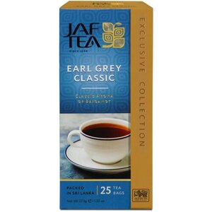 Чай черный Jaf Tea Exclusive collection Earl grey classic в пакетиках, 25 пак.