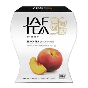 Чай чёрный JAF TEA Peach Orchard листовой с ароматом персика, 100 г.
