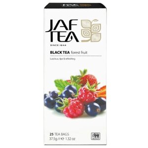 Чай черный Jaf Tea Platinum collection Forest fruit в пакетиках, шиповник, апельсин, 25 пак.