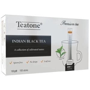 Чай черный Teatone Индийский в стиках, 180 г, 100 пак.