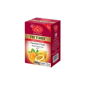 Чай чёрный "Ти Тэнг"Пэшнфрут, картон, 100 гр.