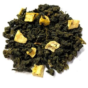 Чай Манговый улун, зеленый чай с кусочками сушеного манго 100 гр.