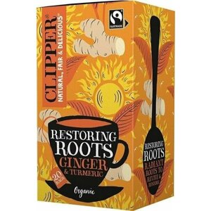 Чай травяной CLIPPER "Restoring Roots"имбирь и куркума) 20 пакетиков 36 г (из Финляндии)