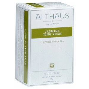 Чай зеленый Althaus Jasminе Ting Yuan в пакетиках, 20 пак.