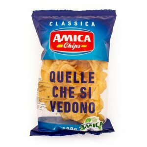Чипсы картофельные классические LA TRASPARENTE, AMICA CHIPS, 0,100 кг (прозрачный пакет)