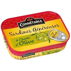 Connetable Сардины Genereuse в оливковом масле, 140 г