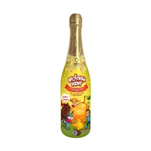 Детское шампанское Веселый Кругдюшес, груша, 0.75 л, стеклянная бутылка