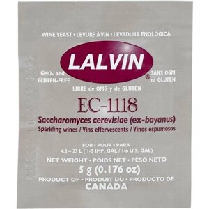 Дрожжи винные Lalvin Champagne EC1118