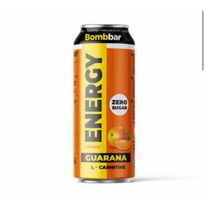 Энергетический напиток Bombbar Energy L-Carnitine Апельсин, 0.5 л (в упаковке 3 банки)