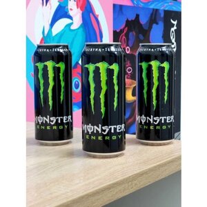 Энергетический напиток Monster Energy Green / Монстер Энерджи Грин 500мл (Европа) 3шт.