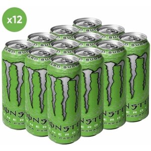 Энергетический напиток Monster Energy Ulta Paradise / Монстр Ультра Парадис 0.5 л ж/б упаковка 12 штук (Ирландия)