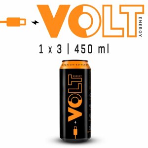Энергетический напиток VOLT ENERGY 3 x 0,45 л Апельсин, Маракуйя