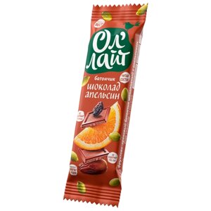 Фруктовый батончик Ол' Лайт шоколад-апельсин