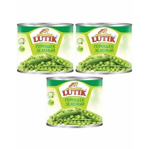 Горошек зеленый Lutik, 3100 мл. 3 шт
