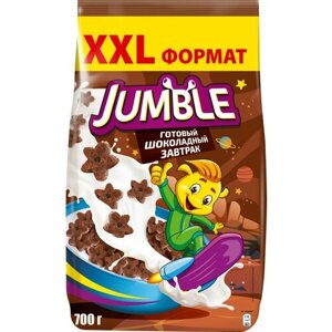 Готовый завтрак шоколадные звездочки "Nestle JUMBLE " 700 г