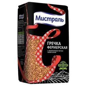 Гречневая крупа Мистраль Фермерская, пакет, 900 г