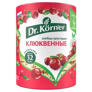Хлебцы мультизлаковые Dr. Korner злаковый коктейль клюквенный, 100 г