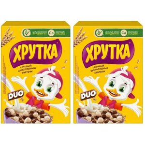 Хрутка Готовый завтрак Шоколадные шарики DUO, 350 гр, 2 шт