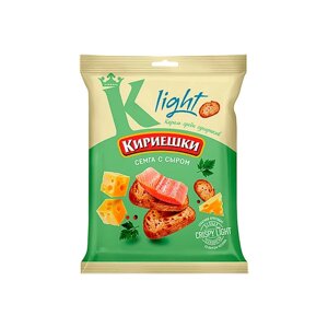 «Кириешки Light», сухарики со вкусом «Сёмга с сыром», 33 г, 15 штук