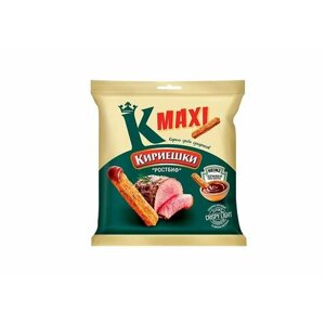 Кириешки Maxi, сухарики со вкусом Ростбиф и с соусом терияки Heinz,22шт по 75 г