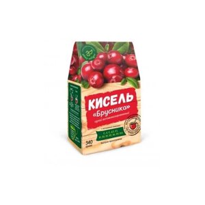 Кисель сухой витаминизированный растворимый "Брусника", Altay Seligor, 340 г