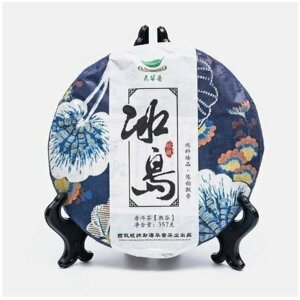 Китайский выдержанный чай "Шу Пуэр. Bingdao" 2017 год, Юньнань, блин, 357 гр