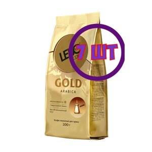 Кофе молотый LEBO GOLD для турки, м/у, 200 г (комплект 7 шт.) 6001620