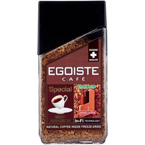 Кофе растворимый Egoiste Special сублимированный с молотым кофе, стеклянная банка, 100 г, 2 уп.
