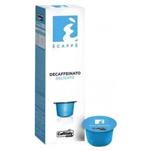 Кофе в капсулах Caffitaly Ecaffe Decaffeinato Delicato, кофе, интенсивность 7, 10 порций, 10 кап. в уп.