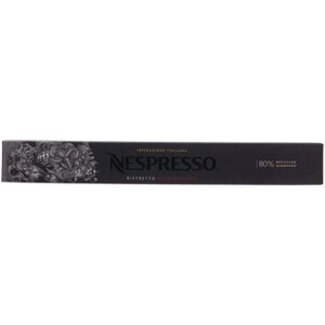 Кофе в капсулах Nespresso Ispirazione Ristretto Italiano Decaffeinato, кофе, натуральный, интенсивность 10, 10 порций, 10 кап. в уп.