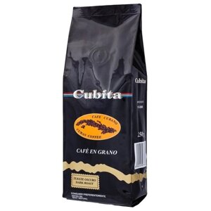 Кофе в зернах Cubita Cafe en Grano, карамель, шоколад, 250 г