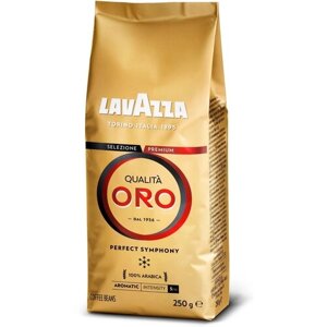 Кофе в зернах Lavazza Qualita Oro, классический, кофе, 250 г