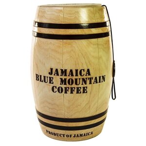 Кофе зерновой в подарочном бочонке 100% Ямайка Блю Маунтин, средняя обжарка, 1 кг.