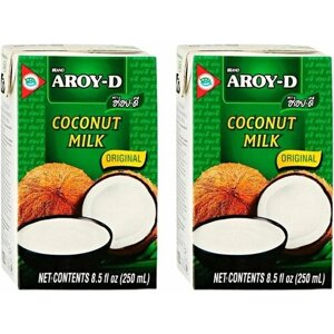 Кокосовое молоко AROY-D 70%Tetra Pak (жирность 17-19%250мл х 2шт