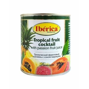 Коктейль фруктовый Iberica тропические с соком маракуйи, 425 мл, 3 шт