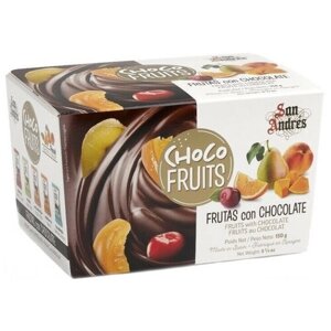 Кондитерское изделие «Засахаренные фрукты в темном шоколаде», 150гр