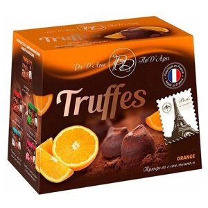 Конфеты Chocolat Mathez Трюфель с засахаренной апельсиновой цедрой, 160 г