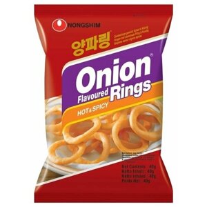 Корейский чипсы Луковые кольца с перцем NONGSHIM Нонг шим / MOREMANGO