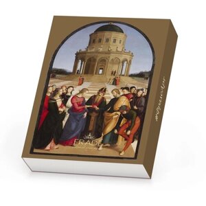 Коробка шоколадных конфет ручной работы Фраде/Frade - ФрадеАрт - Рафаэль Санти - Обручение Девы Марии - Пенал на 12 конфет