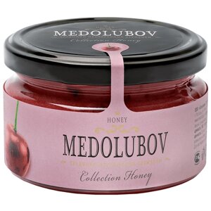 Крем-мед Medolubov с вишней, 300 г, 250 мл