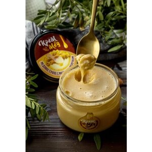 Крем мед/ медовое суфле с маточным молочком "Башкирские пасеки+фасета 300гр