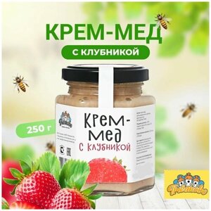 Крем мед с клубникой "Пчёлково" 250г