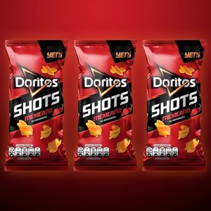 Кукурузные чипсы Doritos Shots Mexicano Острые 3 шт. по 30 г Турция
